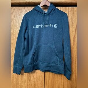 Carhartt Women’s Teal Hoodie with Logo Force Extreme